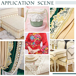 Отделка из полиэстера с волнистыми краями длиной 12 м.&nbsp;OCOR-WH0088-27