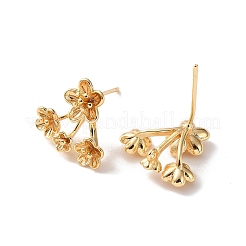 Fornituras de aretes de latón&nbsp;KK-Z164-04G-01