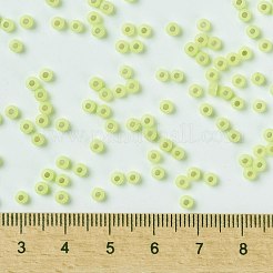 MIYUKIラウンドロカイユビーズ  日本製シードビーズ  8/0  （rr675)シルバーラインシャルトルーズオパール  3mm  穴：1mm  約19000~20500個/ポンド&nbsp;SEED-G008-RR0675