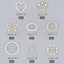 8 шт. 8-х стилевые пряжки из сплава JEWB-NB0001-07