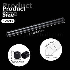 Tubos de plástico transparente para almacenamiento de cuentas de PC&nbsp;AJEW-WH0596-947A