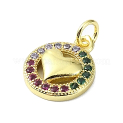 Латунные подвески из микро-паве&nbsp;KK-H475-14G-06