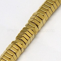 Гальванизировать немагнитных синтетический гематит бисер пряди&nbsp;G-J165-2mm-02