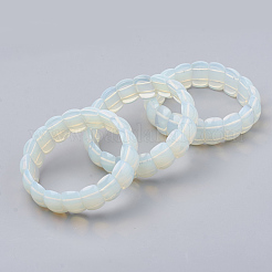 Opalite Perlen Stretch-Armbänder&nbsp;BJEW-S137-23