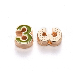 Abalorios de aleación de esmalte&nbsp;LS-ENAM-R055-03-03-RS