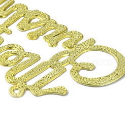 Wort frohe weihnachten kunststoff anhänger dekoration&nbsp;HJEW-WH0042-75
