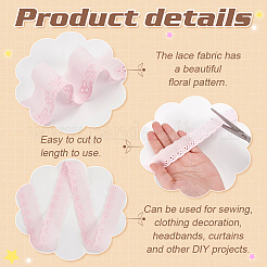 15 ярд хлопковой вышивки с полой цветочной кружевной отделкой OCOR-WH0003-046C