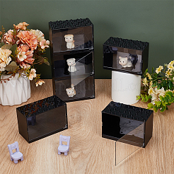 Прямоугольная акриловая витрина для минифигурок ODIS-WH0025-223B