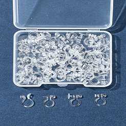 80 шт. 4 стиля фурнитуры для сережек-клипс из пластика/смолы KY-FS0001-35