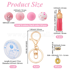Kit de fabrication de porte-clés de bricolage&nbsp;DIY-PA0001-77