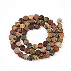 Нити бусин из натуральной яшмы пикассо/полихромной яшмы G-N346-06A-04