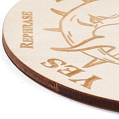 Деревянные резные коврики для чашек&nbsp;LS-AJEW-P103-01E