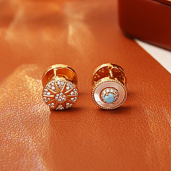 Латунные микро проложить серьги обруча кубического циркония&nbsp;FS-WG3CB04-02