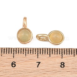 Breloque en aventurine verte naturelle&nbsp;G-N326-141C-1