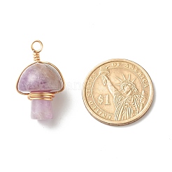 Подвески из натурального аметиста &nbsp;PALLOY-JF01134-05