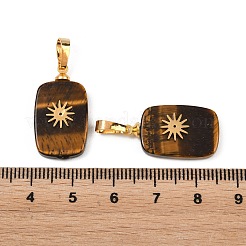 Natürlichen Tigerauge Anhänger&nbsp;G-G461-04G-01