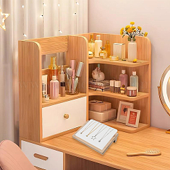 Деревянный органайзер для ожерелий с наклонной спинкой AJEW-WH20033-046A