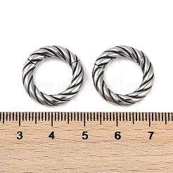 Витое кольцо 316 хирургическая нержавеющая сталь кольца для носа EJEW-G416-19E-AS