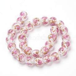 Ручной золотой песок бусины бисер нитей LAMP-L072-G08