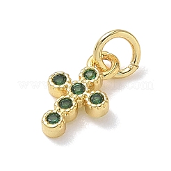Ottone micro spianare fascino zirconi&nbsp;KK-L268-015G-B08
