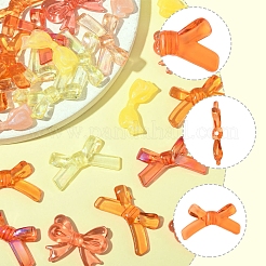 70шт 7 стиля непрозрачные и прозрачные акриловые бусины&nbsp;TACR-FS0001-59