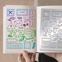 Трафареты для штампов из нержавеющей стали DIY-WH0289-046