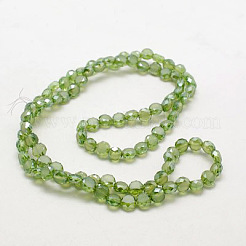 Гальванические стеклянные бусины&nbsp;EGLA-D028-14