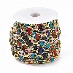 Catene a maglie di chicchi di caffè smaltate a mano&nbsp;CHC-F015-12G-01