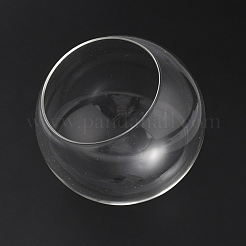 ガラスクローシュドームカバー  クローシュベルジャーカバー  ラウンド  透明  123x108mm  内径：82mm&nbsp;DJEW-WH0015-103