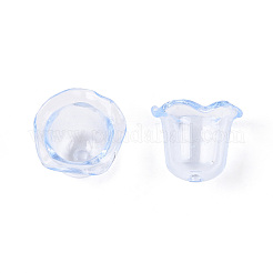 Tapas de abalorios de acrílico transparentes&nbsp;LS-TACR-T028-58C