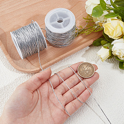 2 Rolle elastische Rundschnur aus Polyester mit Metall&nbsp;OCOR-CY0003-50B