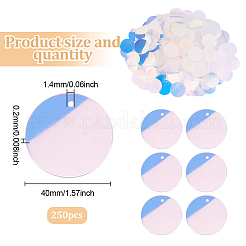 Переливающиеся подвески из пвх с пайетками/блестками&nbsp;PVC-GO0001-02E