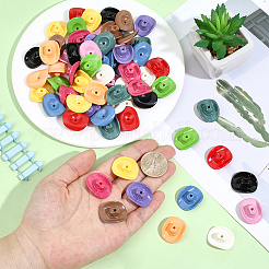 60pcs 12 Farben undurchsichtige Acrylperlen&nbsp;OACR-PA0001-64