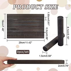 Деревянные подставки для рассадочных карточек с 7 слотом&nbsp;ODIS-WH0029-52B