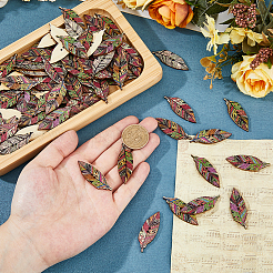 120 шт. деревянные пуговицы с 2 отверстиями&nbsp;WOOD-FH0002-35