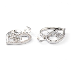 Pendentifs en laiton zircon cubique transparent&nbsp;ZIRC-Z007-12P
