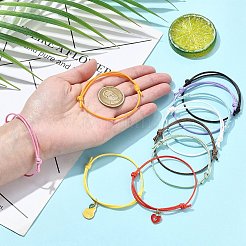 100шт 10 цвета регулируемый вощеный полиэстеровый шнур для изготовления браслетов&nbsp;BJEW-CJ00002