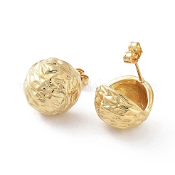 Серьги-гвоздики из нержавеющей стали 304 с вакуумным покрытием PVD EJEW-D095-12G