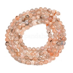 Natürliche sunstone Perlen Stränge&nbsp;G-RM250104-C1