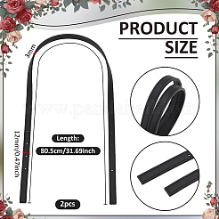 2 шт. удлинители для ремня из микрофибры и искусственной кожи&nbsp;AJEW-WH0609-388B