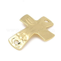 Ciondoli di collegamento con croce religiosa testurizzata in lega&nbsp;FIND-Z127-01G-04