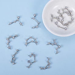 Латунные микро проложить кубического циркония подвески&nbsp;ZIRC-SC0001-01P