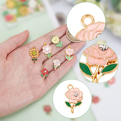 Подвески из сплава эмали 40шт 10 стиля ENAM-AR0001-57