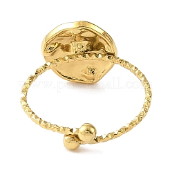 Ионное покрытие (ip) 304 нержавеющая сталь регулируемое кольцо для женщин&nbsp;RJEW-F166-10G-02