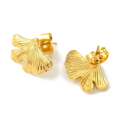 Серьги-гвоздики из нержавеющей стали 304 с вакуумным покрытием PVD для женщин&nbsp;EJEW-L284-07G