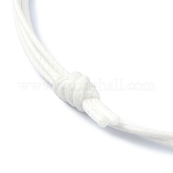 Fabrication de bracelets réglables et écologiques en cordon de polyester ciré coréen&nbsp;AJEW-JB01195-04