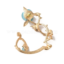 Pendientes de aleación con diseño de escalador de rosas para mujer.&nbsp;EJEW-A096-01A