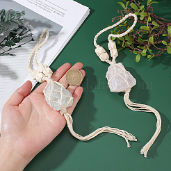 2шт 2 стиля подвеска из натурального драгоценного камня украшение HJEW-CA0001-13