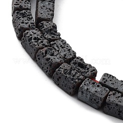 Бусы из натуральной лавы G-H303-C06