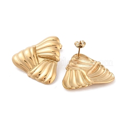 Серьги-гвоздики из хирургической нержавеющей стали 316 для женщин STAS-M062-02G-D